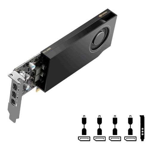 Obrázek PNY VGA NVIDIA RTX A1000 8G, 8G GDDR6, 4xmDP