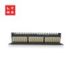 Obrázek LYNX 19" patch panel 24-port, STP Cat6a, 50µ, stíněný, černý