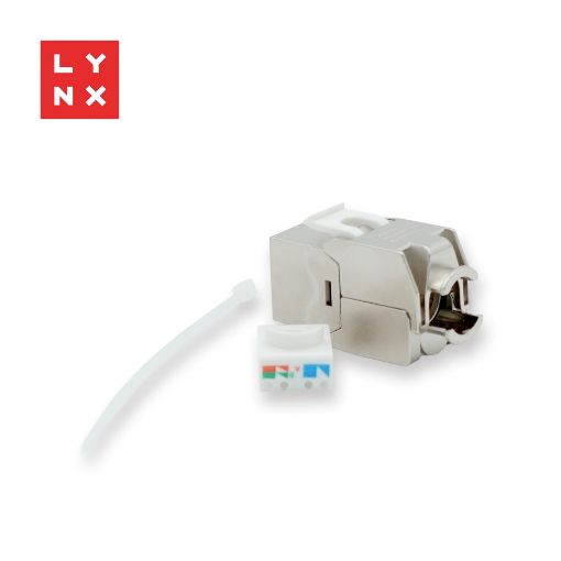 Obrázek LYNX keystone, STP Cat6a, samozařezávací, stříbrný