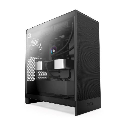 Obrázek NZXT skříň H7 Flow edition / ATX / 3x 120 mm fan / USB-C / 2x USB / prosklená bočnice / mesh panel / černá