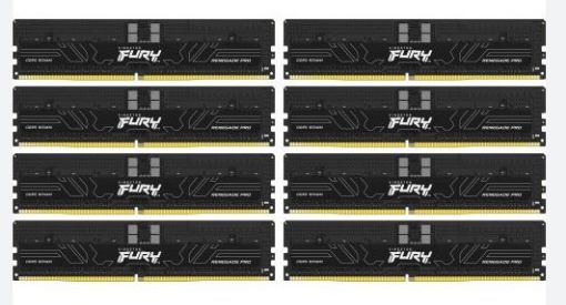 Obrázek KINGSTON DIMM DDR5 128GB (Kit of 8) 4800MT/s CL36 FURY Renegade Pro ECC Reg PnP