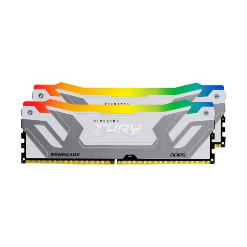 Obrázek KINGSTON CUDIMM DDR5 48GB (Kit of 2) 8800MT/s CL42 FURY Renegade RGB White