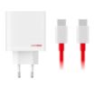 Obrázek OnePlus SUPERVOOC 80W GaN Dual USB-A + USB-C Cestovní Nabíječka + USB-C/USB-C Kabel White