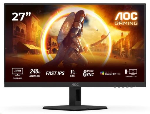 Obrázek AOC MT 27" Q27G4ZR - 2560x1440,Fast IPS,240Hz (OC 260Hz),2xHDMI,1xDP,Repro,Pivot
