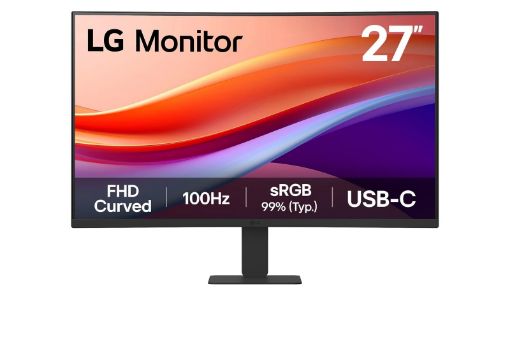 Obrázek LG MT IPS LCD LED 27" 27U421A - VA panel, 1920x1080, zakřivený, 100hz, USB-C, HDMI