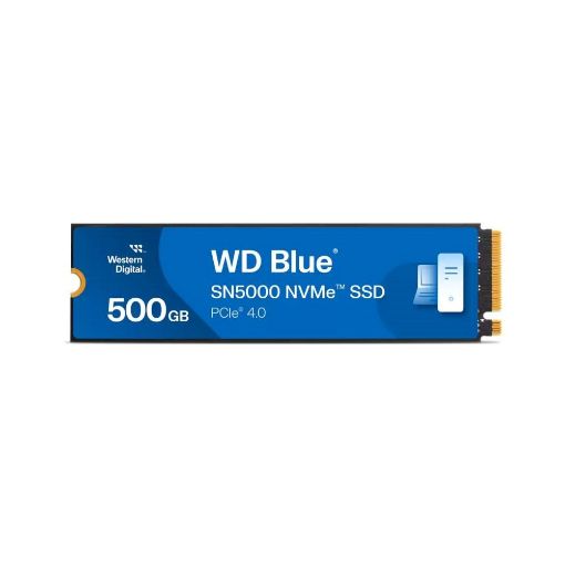 Obrázek WD BLUE SSD NVMe 500GB PCIe SN5100 Powered by SanDisk, Gen4, (R:5000, W:4000MB/s)