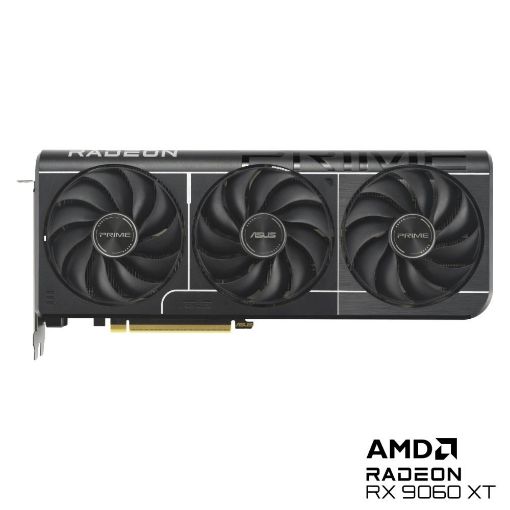 Obrázek ASUS VGA AMD Radeon RX 9060 XT PRIME OC 16GB, RX 9060 XT, 16GB GDDR6, 2xDP, 1xHDMI