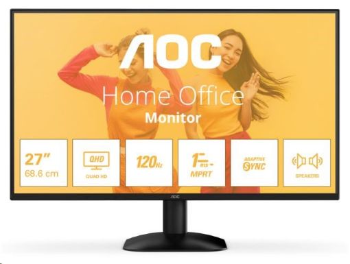 Obrázek AOC MT 27" Q27B35S3 - 2560x1440,IPS,120Hz,1xHDMI,1xDP