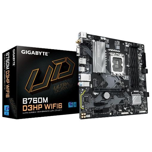 Obrázek GIGABYTE MB Sc LGA1700 B760M D3HP WIFI6, Intel B760, 4xDDR5, 1xDP, 1xHDMI, 1xVGA, mATX