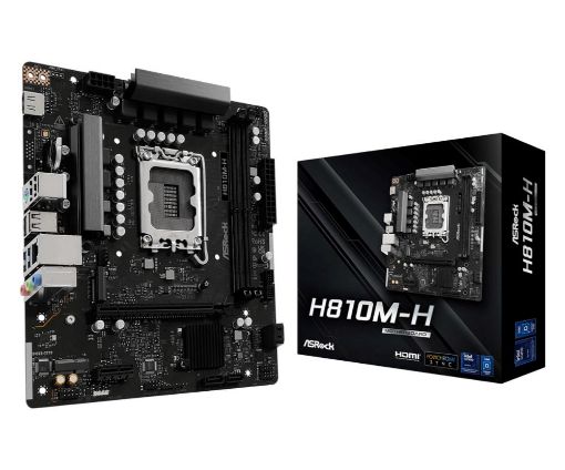 Obrázek ASRock MB Sc LGA1851 H810M-H, Intel H810, 2xDDR5, 1xHDMI, mATX