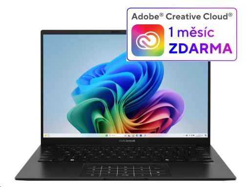 Obrázek ASUS NTB Zenbook 14 (UM3406KA-OLED169W), AI 7 350, 14" 1920x1200 OLED, 32GB, 1TB SSD, Radeon, W11 Home, Jade Black