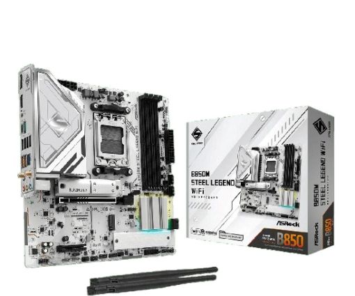 Obrázek ASRock MB Sc AM5 B850M Steel Legend WiFi, AMD B850, 4xDDR5, 1xDP, 1xHDMI, WiFi, mATX