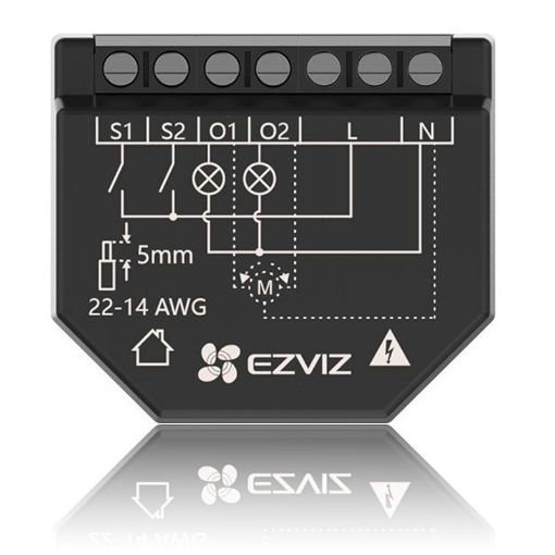 Obrázek Ezviz  chytré Wi-Fi relé CS-T36-R100-WM - 2 channel (CS-T36-R100-WM)
