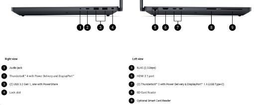 Obrázek DELL NTB Pro Max Plus 18 MB18250/U7-265HX/32GB/1TSSD/18" QHD+/IR Cam/NVI RTX 3000/280W Type-C/WLAN/Bck Kb/W11P/3Y PS NBD