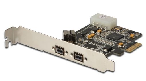 Obrázek DIGITUS PCI Express Card, Firewire 800 1394b (2+1 porty 9pin)