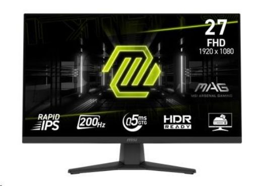 Obrázek MSI LCD MAG 272F, 27", IPS, FHD, 200Hz, 0,5ms, Black