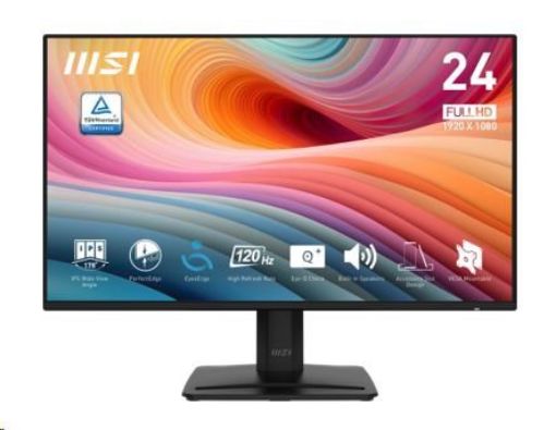 Obrázek MSI LCD PRO MP242A E2, 23.8", IPS, FHD, 120Hz, 1ms, Black