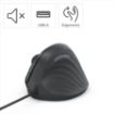 Obrázek Hama vertikální ergonomická kabelová myš ECM-500R, pro praváky, černá