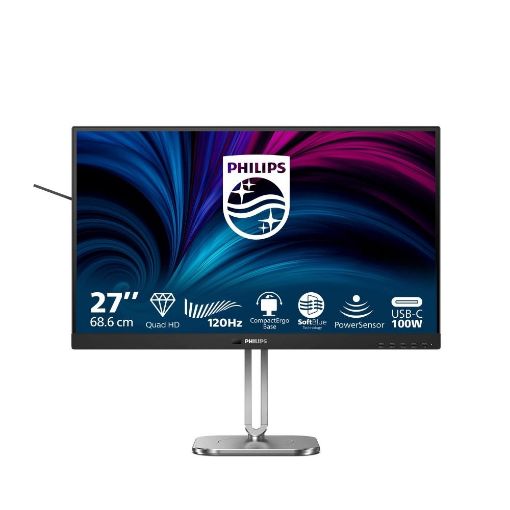 Obrázek Philips MT 27" 27B2U4601 - 2560x1440,IPS,120Hz,HDMI,DP,USBhub,USB-C,RJ45,Repro,Pivot