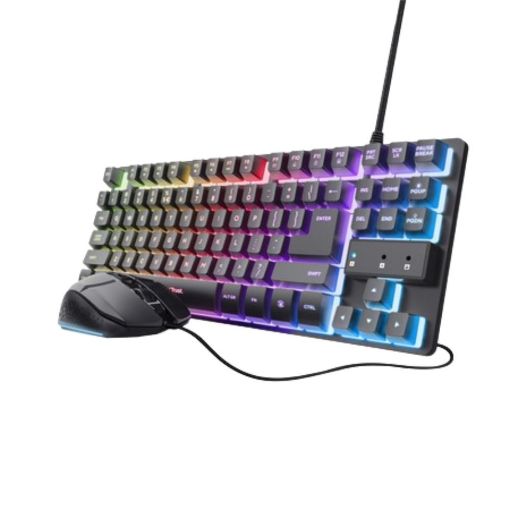 Obrázek TRUST Sada klávesnice + myš GXT 798 2v1 Gaming set, černá
