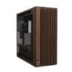 Obrázek ASUS case PROART PA602 WALNUT WOOD RETRO TG, Mid Tower, průhledná bočnice, hnědá
