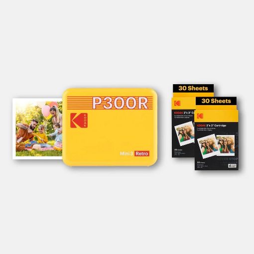 Obrázek KODAK přenosná tiskárna Mini 3 Retro P300R žlutá