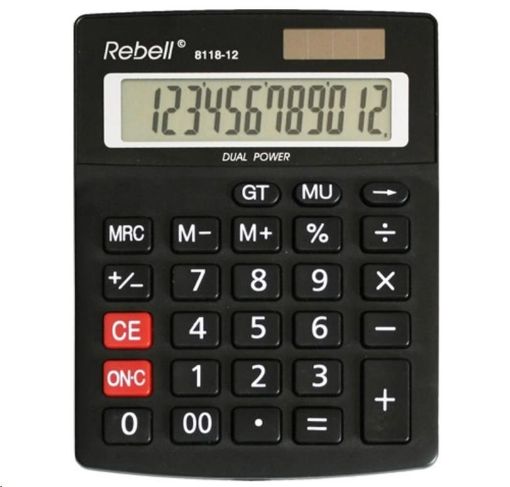 Obrázek REBELL kalkulačka - RE-8118-12 BX