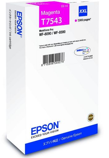 Obrázek EPSON Ink bar WF-8090 / WF-8590 Ink Cartridge XXL Magenta - 7000str. (69 ml)