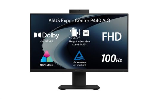Obrázek ASUS PC AiO ExpertCenter P44 (P440VAK-BPC159W), i3-1315U, 23.8" 1920 x 1080, 8GB, 512GB SSD, UHD, W11 Home, Black