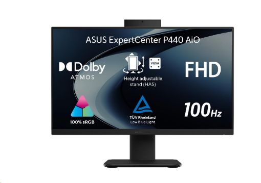 Obrázek ASUS PC AiO ExpertCenter P44 (P440VAK-BPC040XA), i5-13420H, 23.8" 1920 x 1080, 8GB, 512GB SSD, UHD, W11 Pro EDU, Black