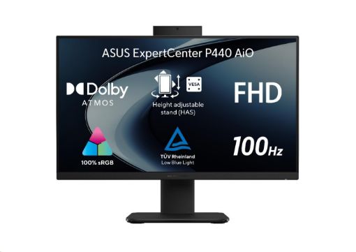 Obrázek ASUS PC AiO ExpertCenter P44 (P440VAK-BPC160W), i5-13420H, 23.8" 1920 x 1080, 16GB, 1TB SSD, UHD, W11 Home, Black