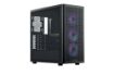 Obrázek Cooler Master case Elite 502, Průhledná bočnice, ATX, 3x 120mm ARGB Fan, černá
