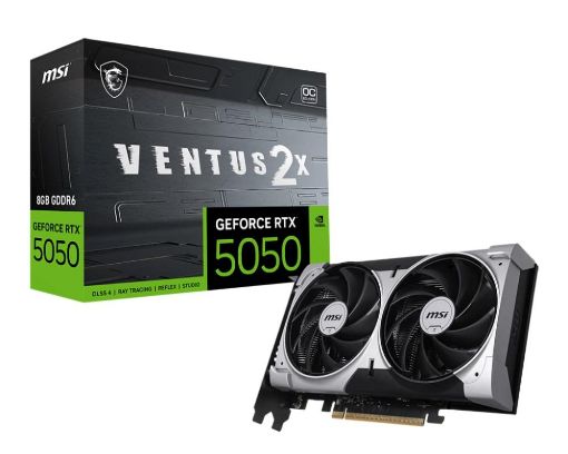 Obrázek MSI VGA NVIDIA GeForce RTX 5050 8G VENTUS 2X OC, RTX 5050, 8GB GDDR6, 3xDP, 1xHDMI