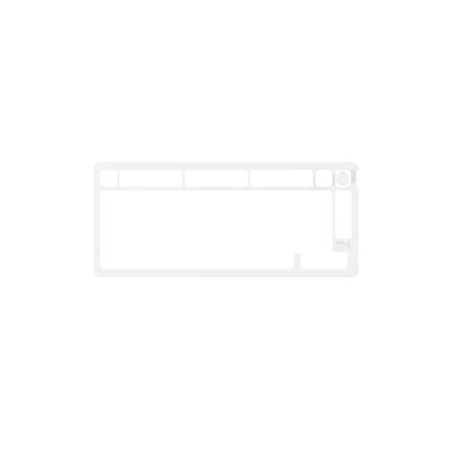 Obrázek HyperX Top Plates Alloy Rise 75 NVB - horní deska, bílá