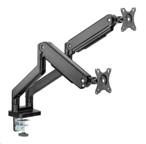 Obrázek Držák monitoru Brateck LDT60-C024 dvě ramena vedle sebe mechanická pružina Heavy Duty