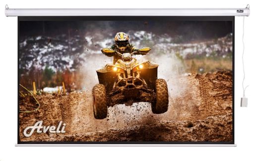 Obrázek Elektrické projekční plátno AVELI, 332x187 (16:9) 150"