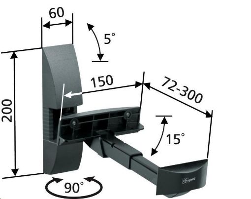 Obrázek Vogel's VLB200 - univerzální  držák na repro do 20 kg