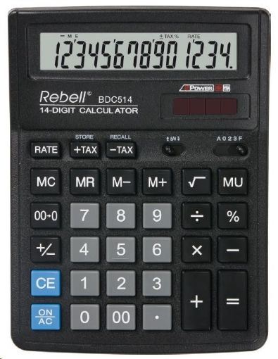Obrázek REBELL kalkulačka - BDC514 - černá