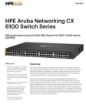 Obrázek HPE Aruba Networking CX 6100 48G Class4 PoE 4SFP+ 370W Switch RENEW JL675A