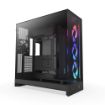 Obrázek NZXT skříň H9 Flow RGB dvoukomorová ATX / 1x140 RGB mm / 1x 120mm RGB fan / prosklená / černá