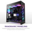 Obrázek NZXT skříň H9 Flow RGB dvoukomorová ATX / 1x140 RGB mm / 1x 120mm RGB fan / prosklená / černá