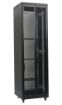 Obrázek XtendLan 19" stojanový rozvaděč 42U 800x1000, nosnost 1000kg, perforované dveře i záda, kolečka, rozložený, černý
