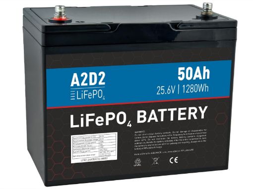 Obrázek AVACOM A2D2 Baterie pro LiFePO4 25,6V 50Ah M8