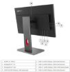 Obrázek LENOVO LCD P24QD-40 - 23.8",IPS,16:9,2560x1440,120Hz,300cd/m2,1500:1,4ms(GtG),DP,HDMI,DPout,DC,USB Hub,USB-C,RJ45,Pivot