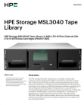 Obrázek HPE Storage MSL3040 Tape Library 1x MSL LTO-9 Fibre Channel 20x LTO-9 45TB Data Cartridges
