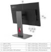 Obrázek LENOVO LCD P24Q-40 - 23.8",IPS,16:9,2560x1440,120Hz,300cd/m2,1500:1,4ms(GtG),HDMI,DP,DPout,DC,USB Hub,Pivot