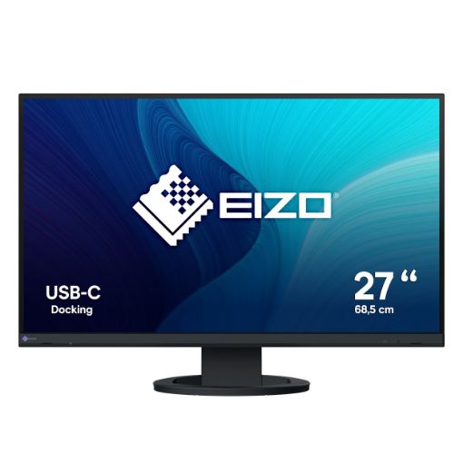 Obrázek EIZO MT 27" EV2720S-BK FlexScan, IPS, 2560x1440, 350nit, 1500:1, 5ms, USB-C, DisplayPort, HDMI, USB, Repro, Černý