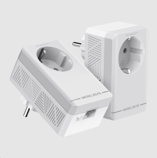 Obrázek MERCUSYS MP300P KIT průchozí powerline set (AV600, 1x100Mb/sLAN)