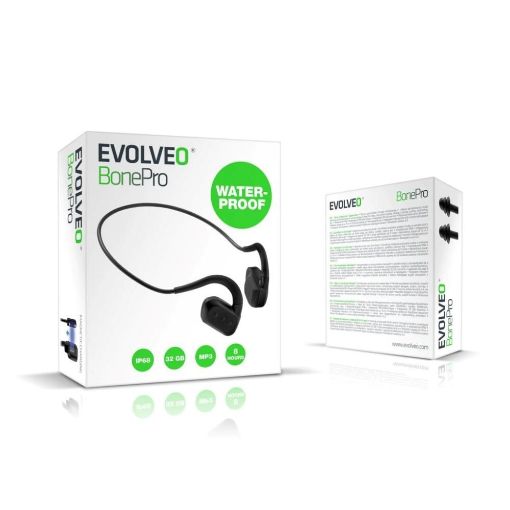 Obrázek EVOLVEO bezdrátová sluchátka BonePro MP3 32GB, na lícní kosti,černá