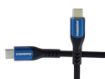 Obrázek PremiumCord USB-C kabel ( USB 3.2 GEN 2x2, 5A, 100W, 20Gbit/s ) 2m, bavlněný oplet